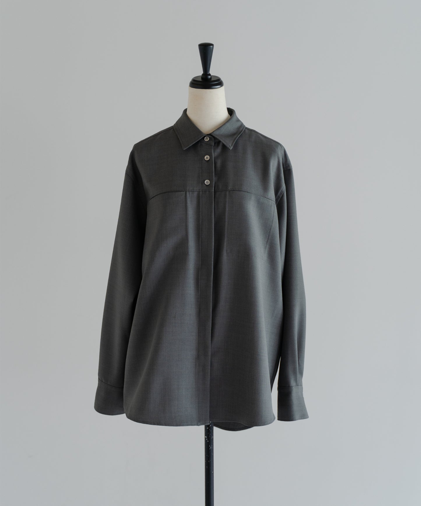 Over Size Shirt - Charcoal Gray