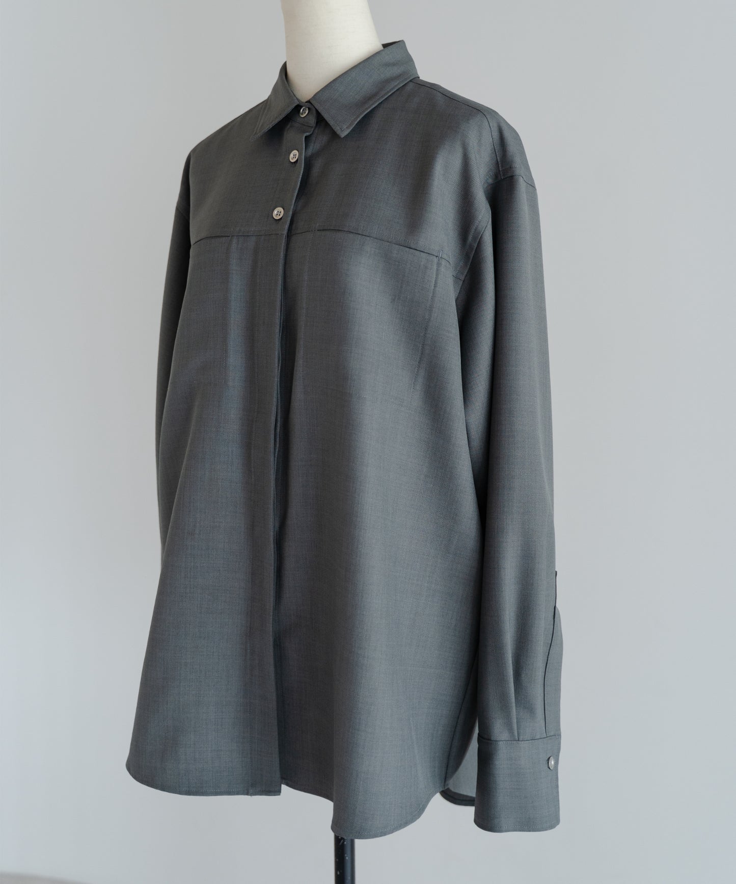 Over Size Shirt - Charcoal Gray