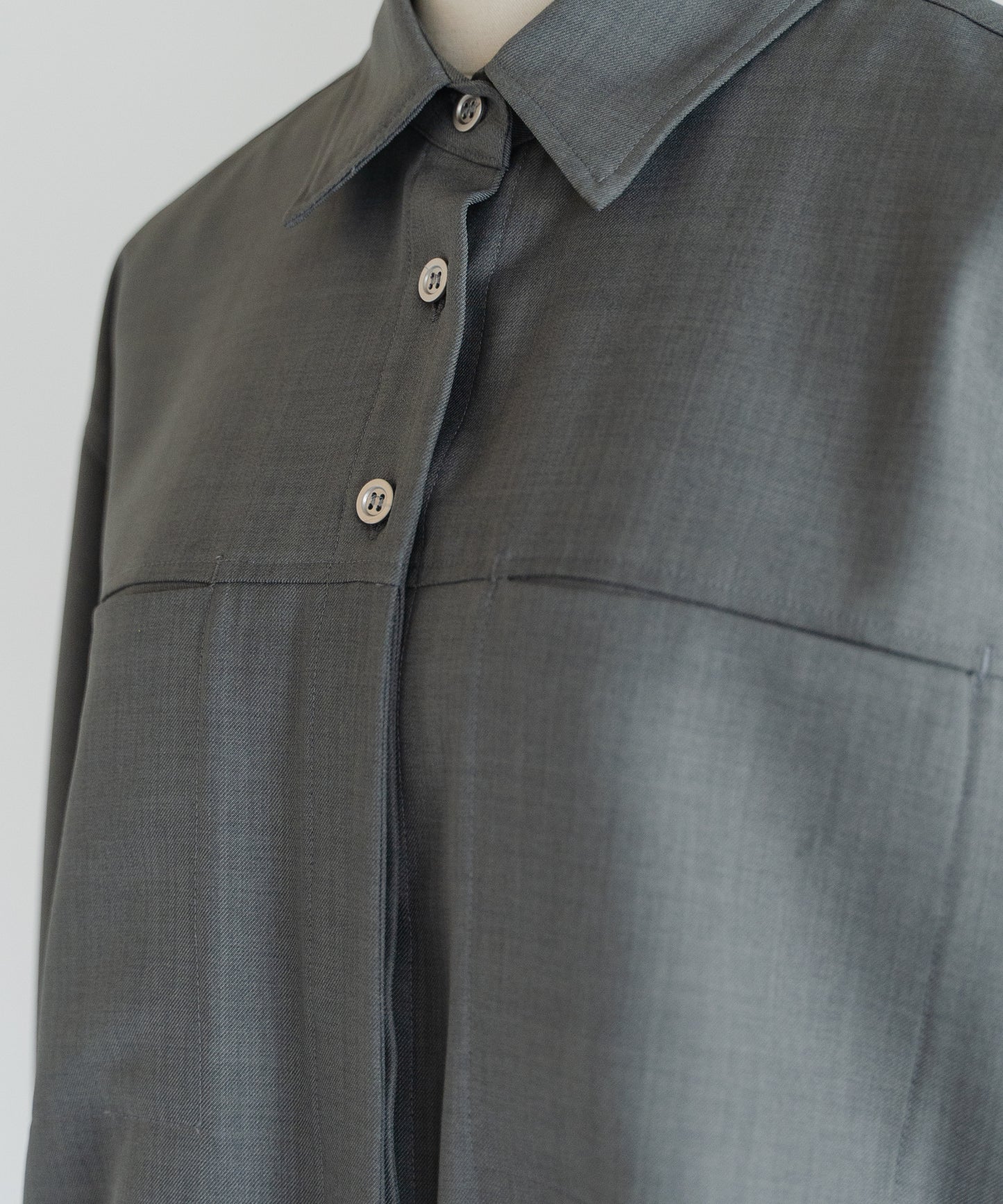 Over Size Shirt - Charcoal Gray