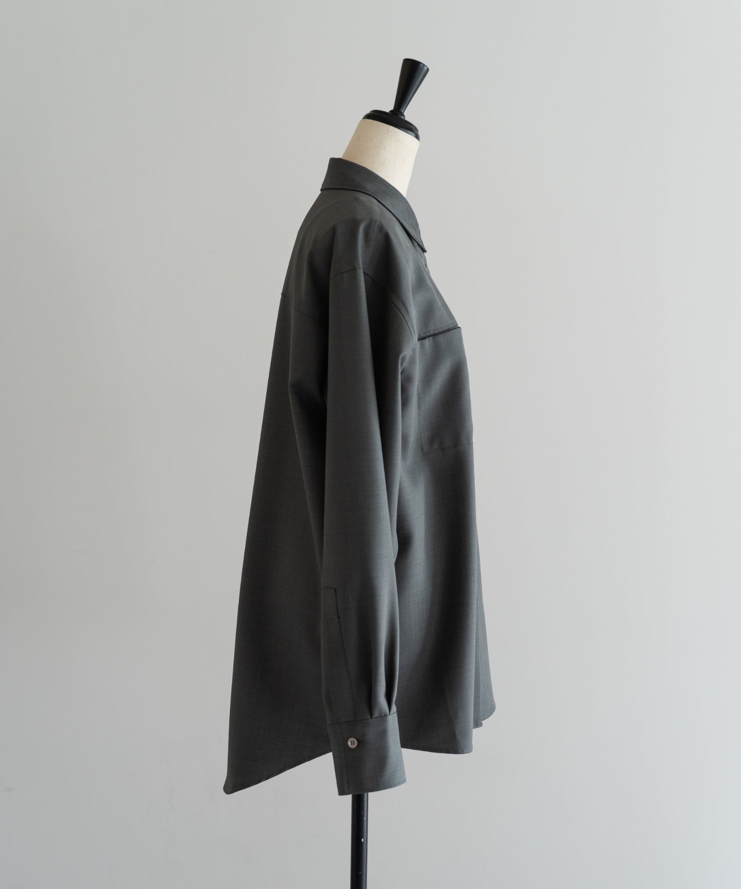 Over Size Shirt - Charcoal Gray
