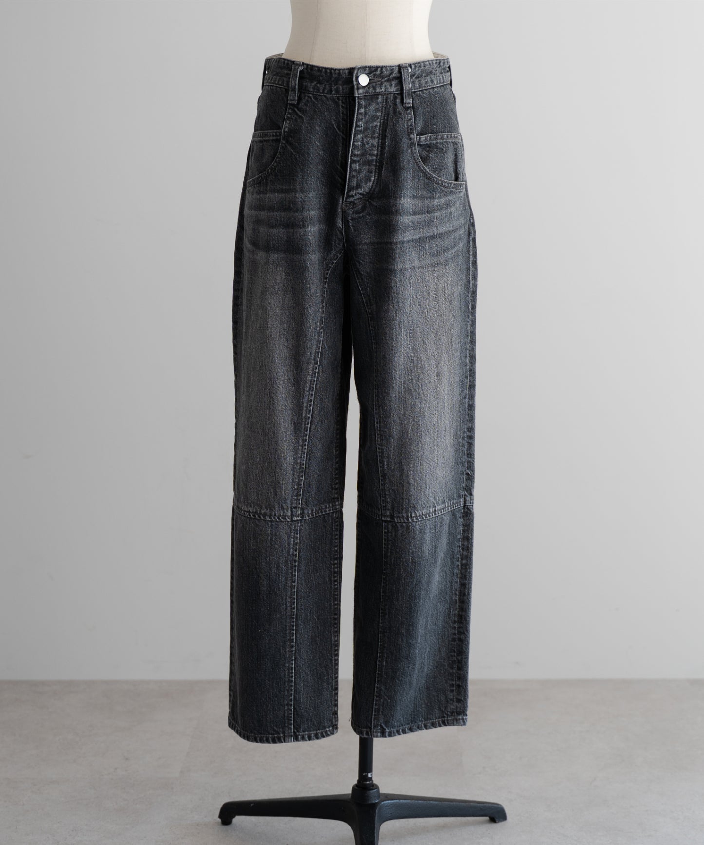 Organic Black-Denim Pants - Black