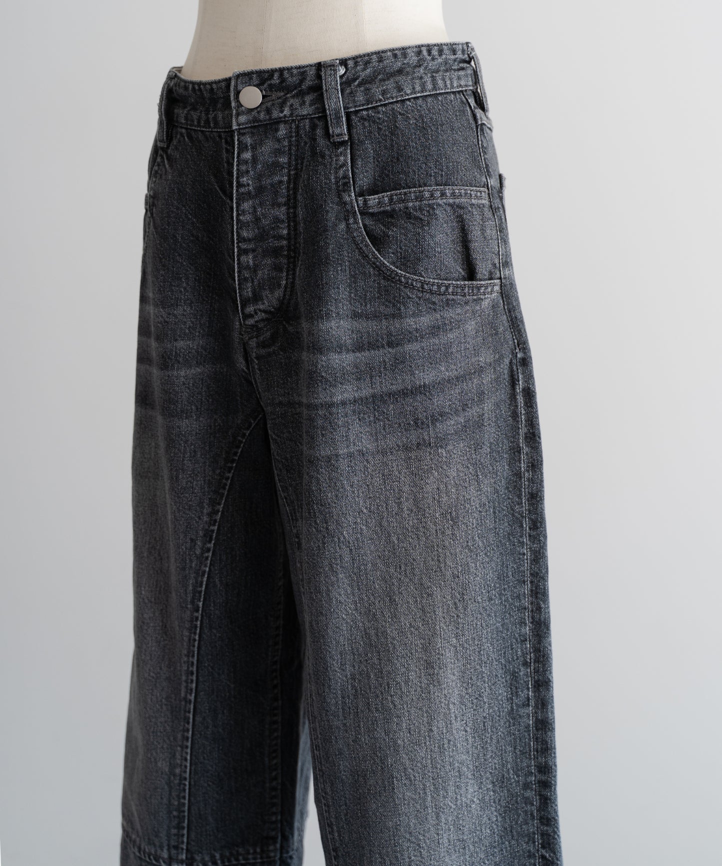 Organic Black-Denim Pants - Black