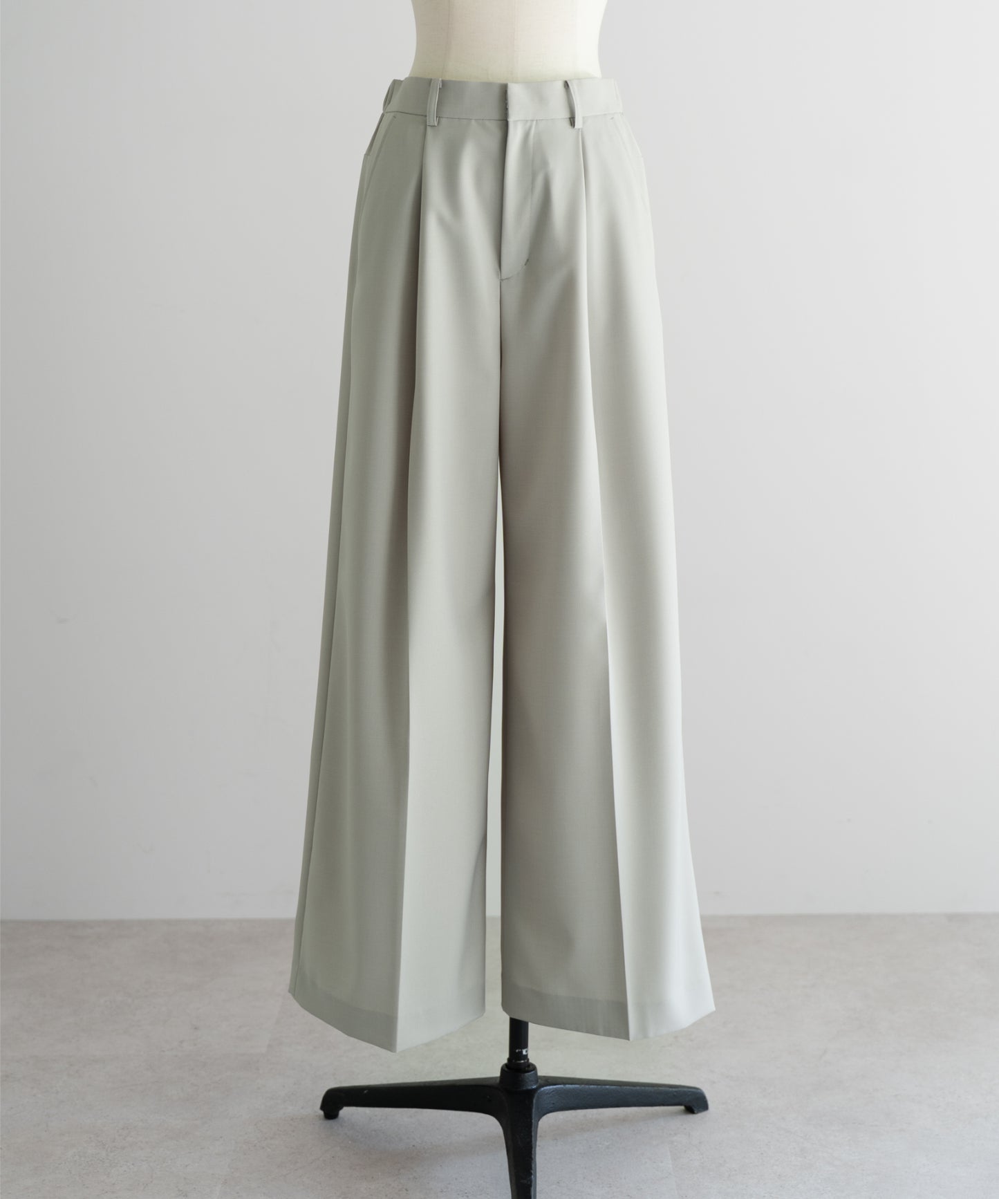 Tuck Wide Pants - Sage