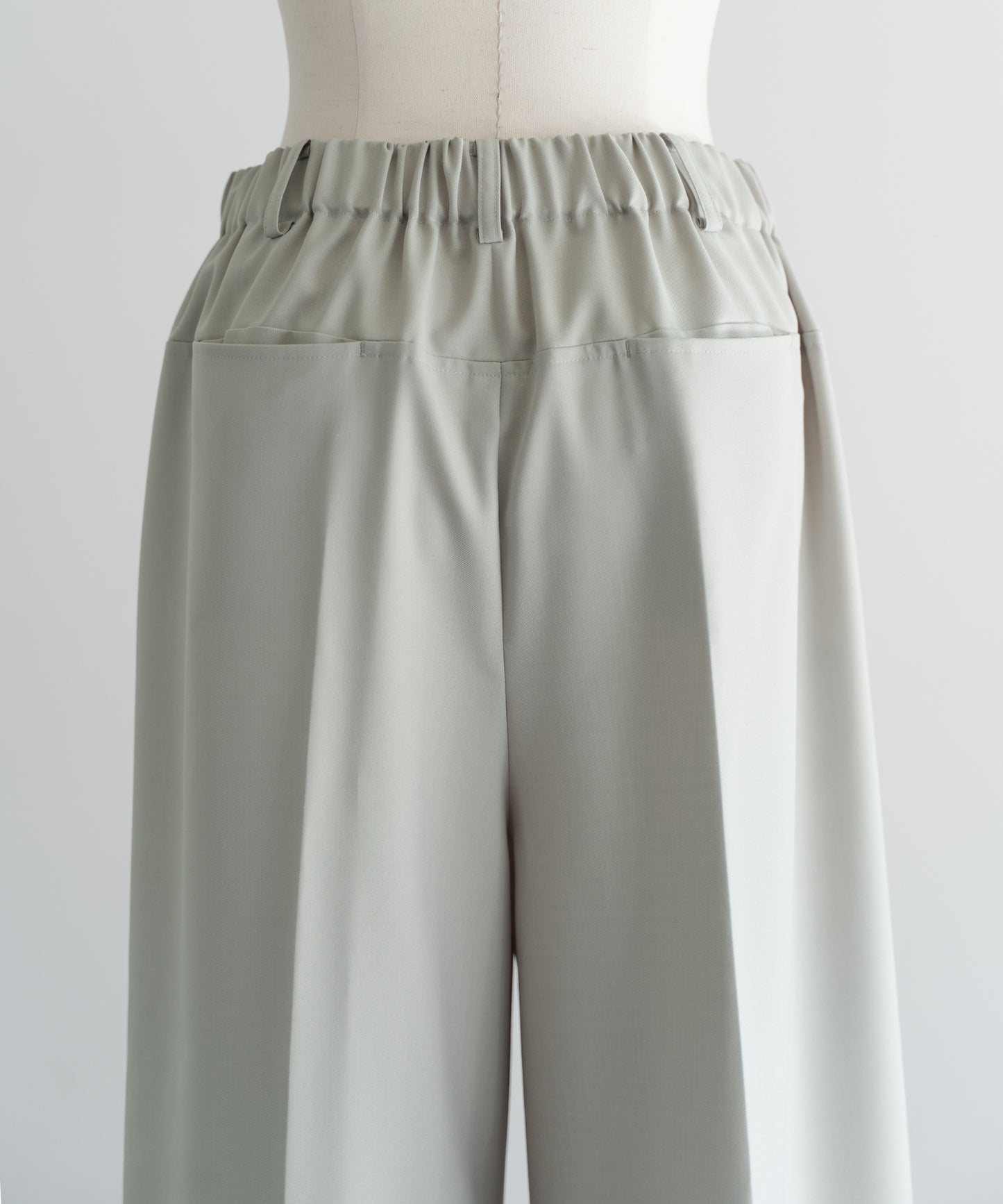 Tuck Wide Pants - Sage