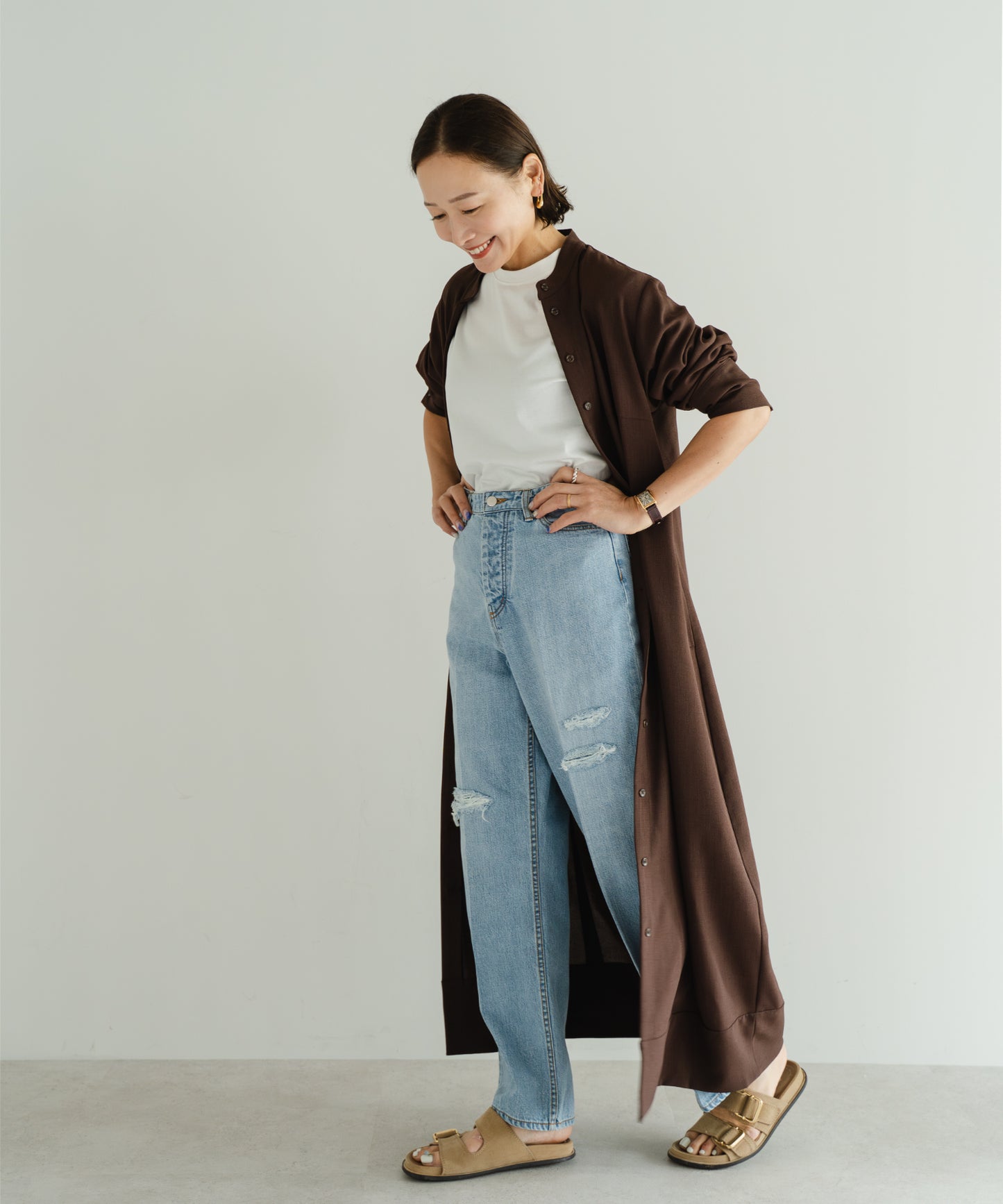 Cocoon One-Piece - Brown