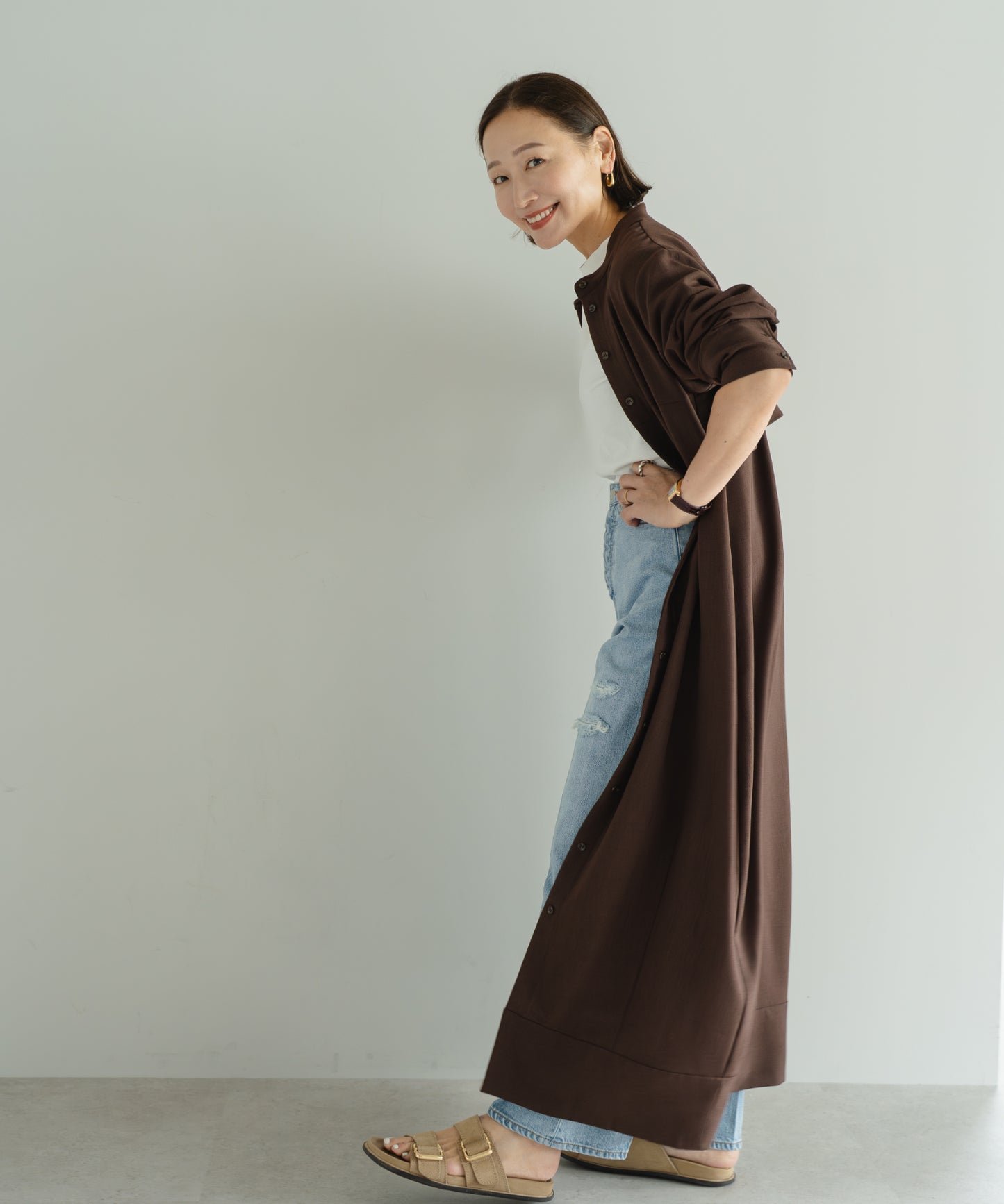 Cocoon One-Piece - Brown