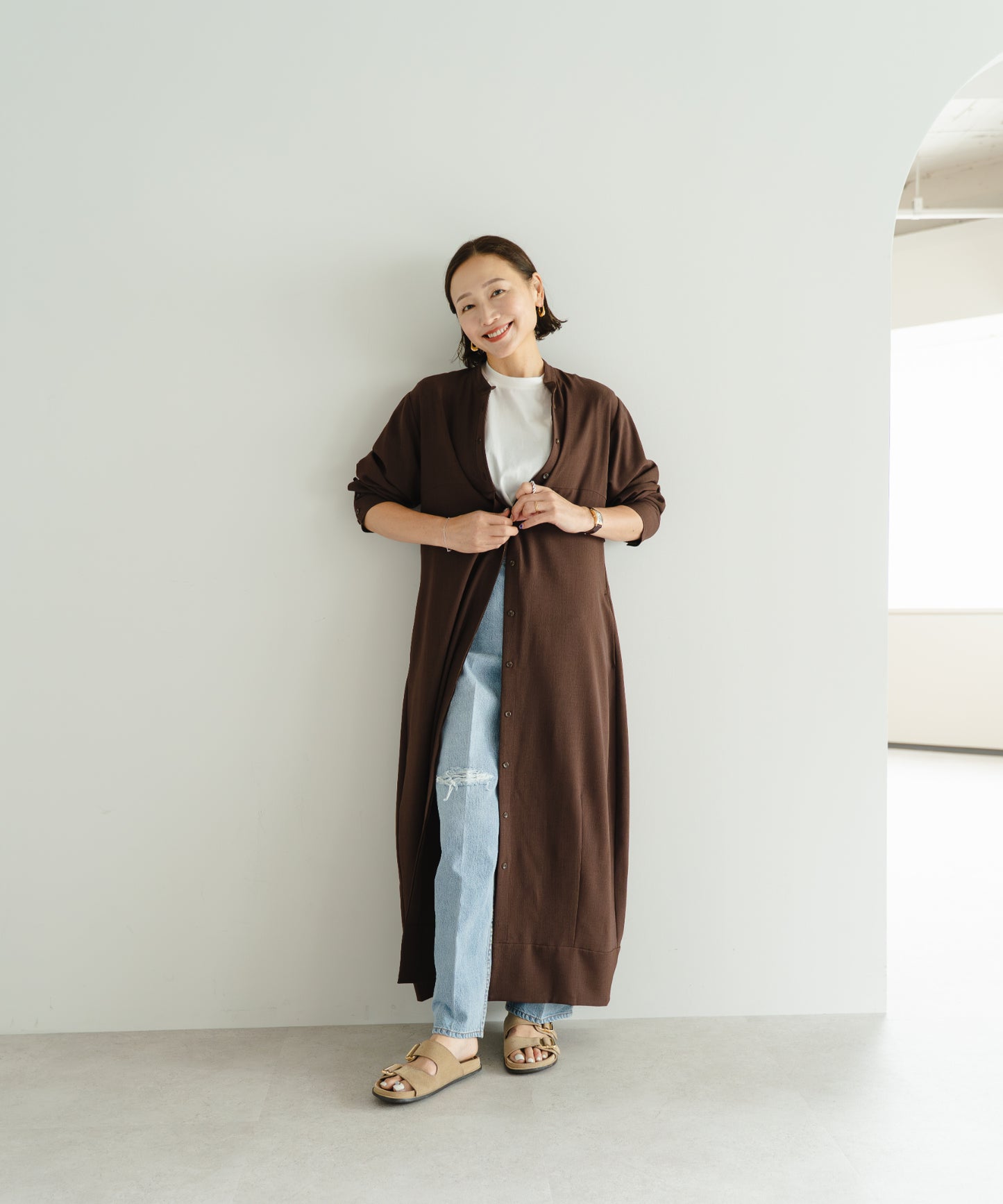 Cocoon One-Piece - Brown